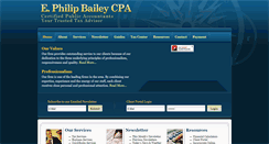 Desktop Screenshot of epbaileycpa.com