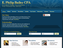 Tablet Screenshot of epbaileycpa.com